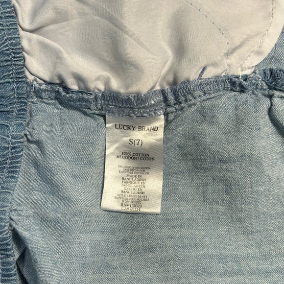 EUC Lucky Brand Girls Pull On Jean Shorts, Sz S/7, Light Wash - Picture 6 of 6